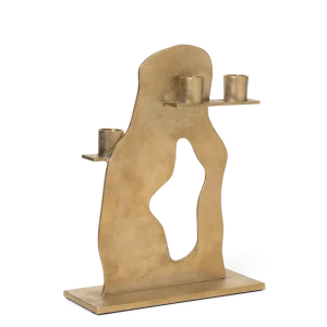 Erode Candle Holder - Brass