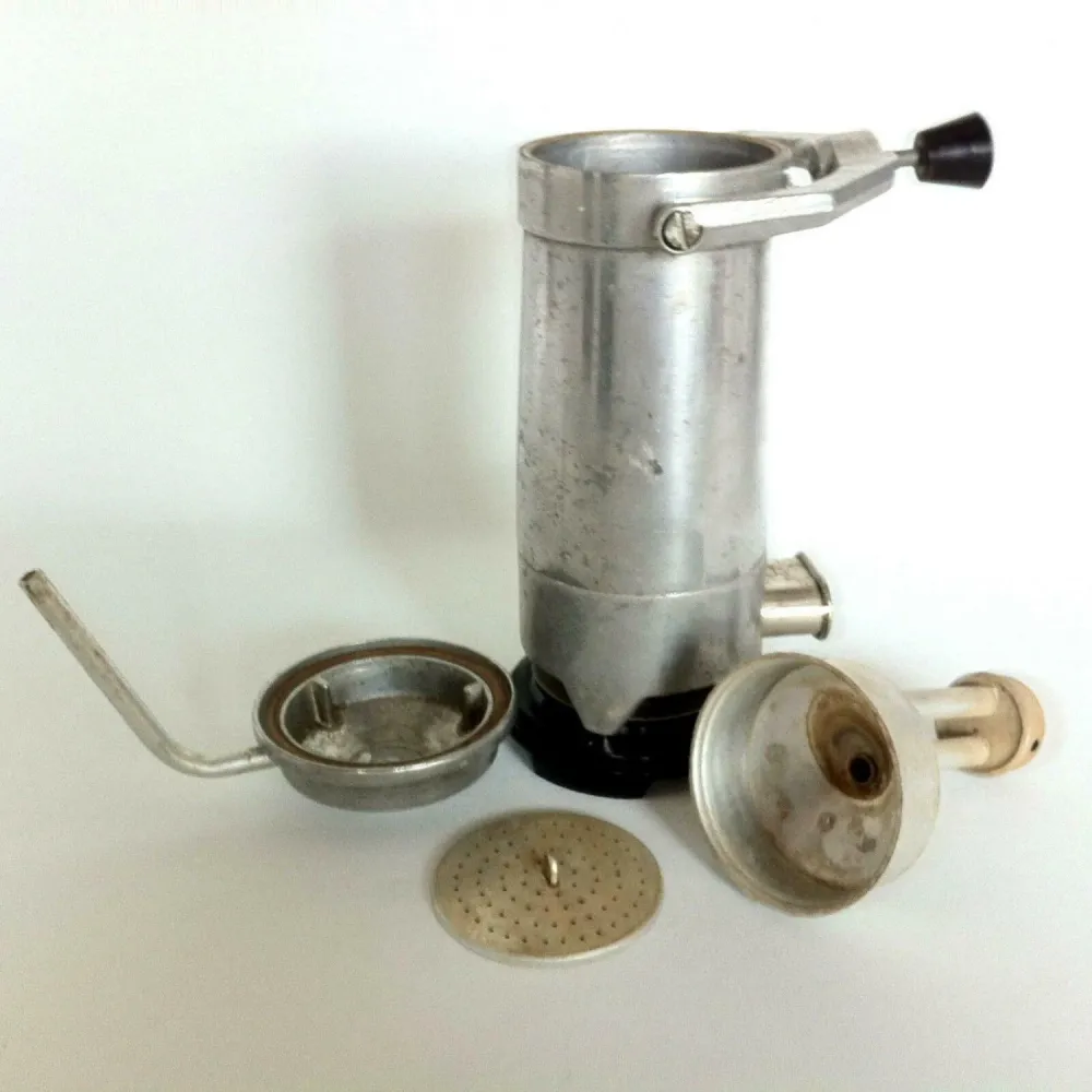Espressomaschine UNGARN Espressokocher 29,5 Kaffeemaschine Alu 50er 60er
