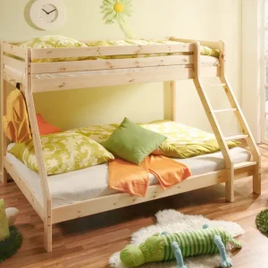 Etagenbett Doppelbett Stockbett Noah Kiefer massiv Natur 90/140 x 200 cm