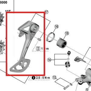 Externes Schaltauge GS SHIMANO CUES U8000/U6000