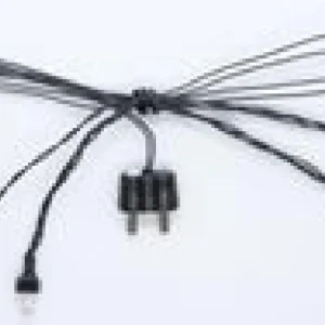 FADEDA LED-Lichterkette 12V mit 4 auswechselbaren LEDs und grünem Kabel, LxBxH mm: 700x2,9x2,9. Für Krippen, Miniatur-, Ho...