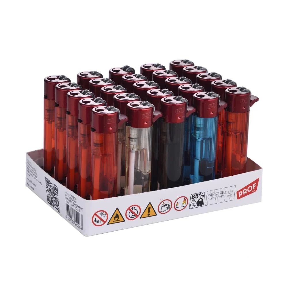 Feuerzeug flint transparent