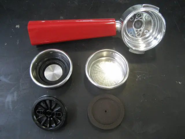 Filterhalter für rote Ariete Retro Kaffeemaschine