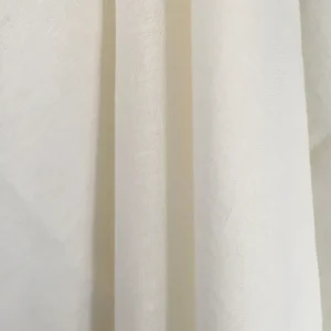 Gardinenstoff Lino Uni - ivory 300 cm