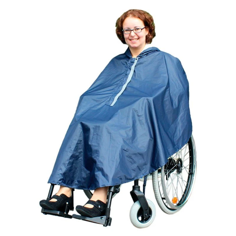 Gefütterter Regenponcho mit Kapuze