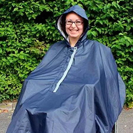 Gefütterter Regenponcho mit Kapuze