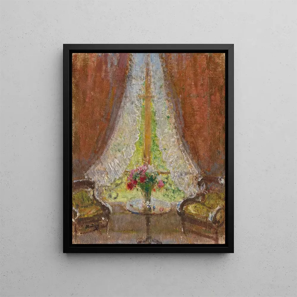 Gemälde Das Bouquet am Fenster - Pierre - Eugène Montzin