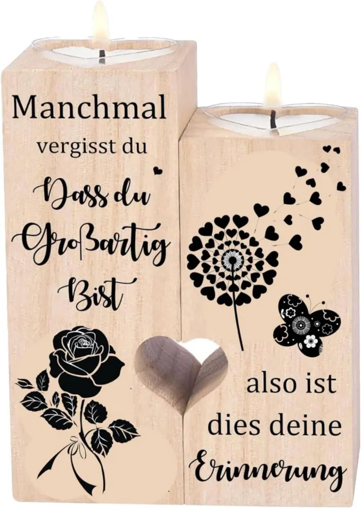 Geschenk für Freundin - Kerzenständer Set