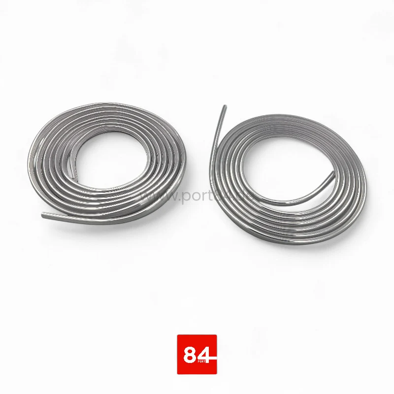 VW Golf / Jetta / Caddy 1 Facelift Chromkeder Set Stoßstange