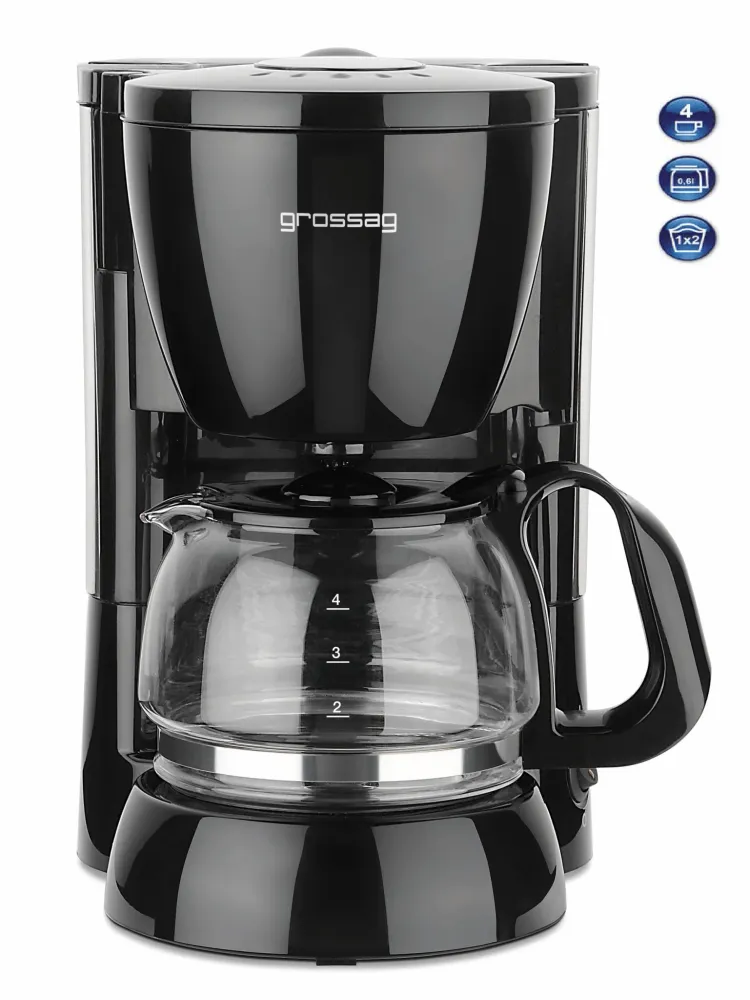 grossag Kaffee-Automat - Filterkaffeemaschine für 4 Tassen