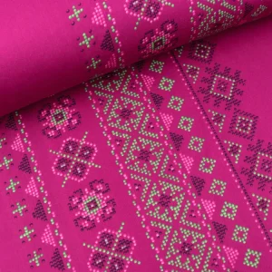 Hamburger Liebe New Cotton Satin Webware Evermore Stitches ciclamino-bunt