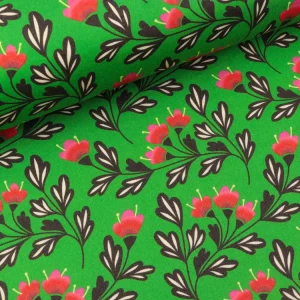Hamburger Liebe New Cotton Satin Webware BLING BLING Blue Bell grün-bunt