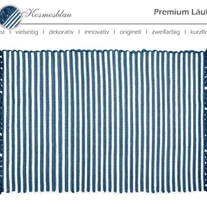 Handmade Läufer 50x70 cm Blau - Kosmos