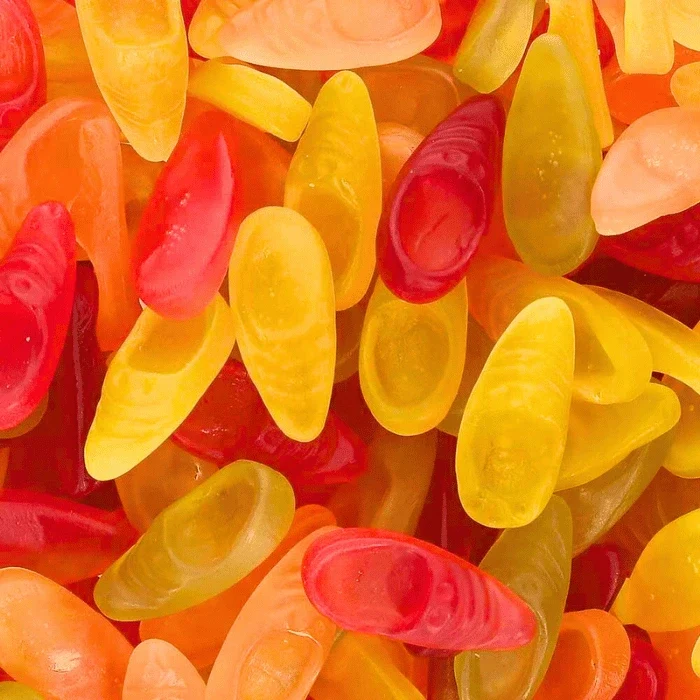 🍬 Hausschuhe (100 g) – Rotes Band