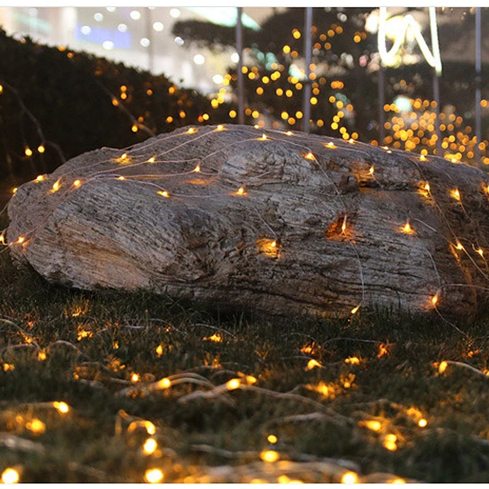 Hengda 4.5 * 1.6M LED Lichternetz Lichterkette mit 204 LEDs Weihnachten mit Steuerbox Netz-ineinander greifen