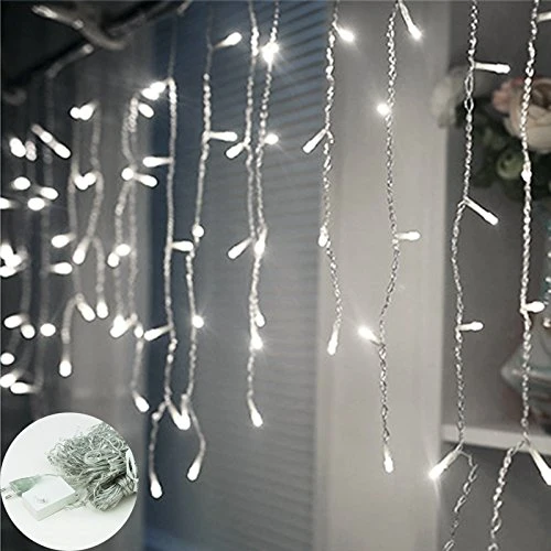 Hengda 20m 600 LED Lichternetz Kaltweiß Lichterkette