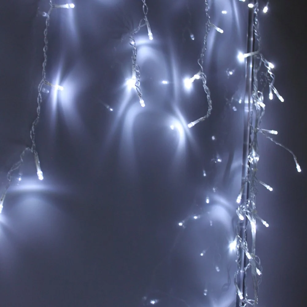 Hengda 20m 600 LED Lichternetz Kaltweiß Lichterkette
