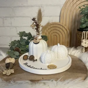 Herbstliche Deko mit Kürbissen & Trockenblumen – Handgemachtes Deko-Set