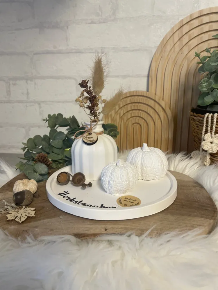 Herbstliche Deko mit Kürbissen & Trockenblumen – Handgemachtes Deko-Set