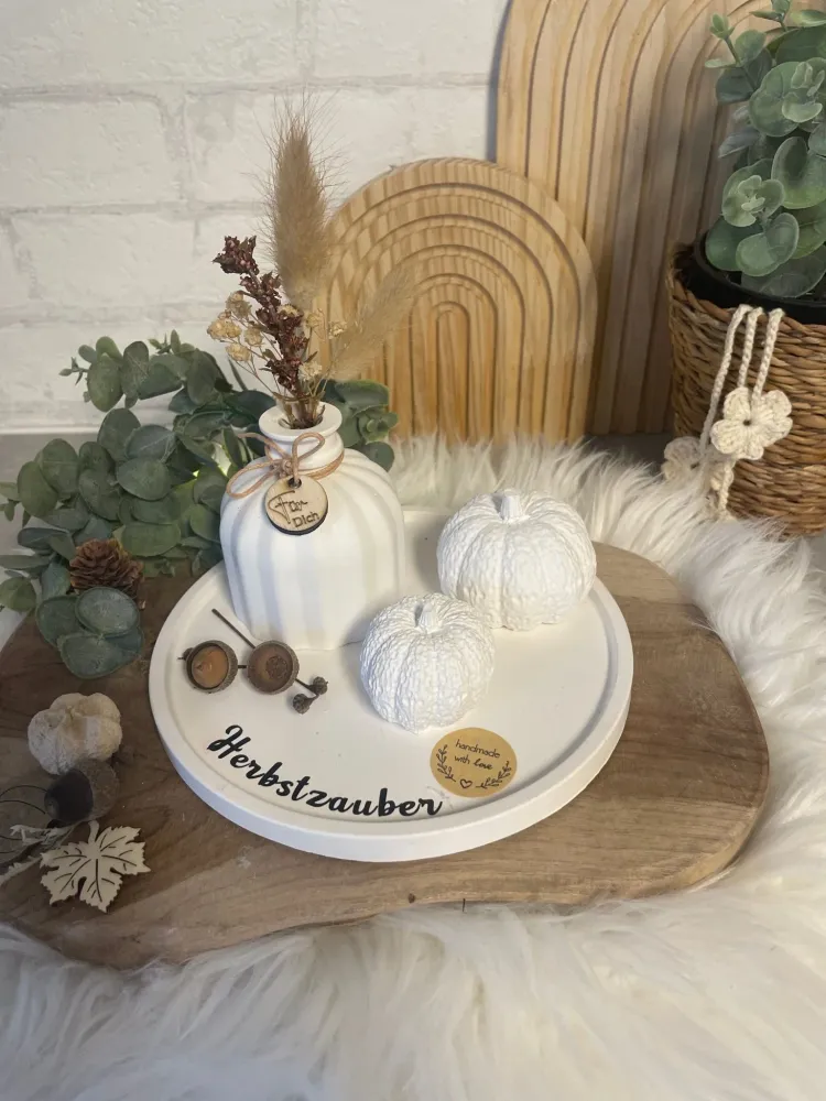 Herbstliche Deko mit Kürbissen & Trockenblumen – Handgemachtes Deko-Set