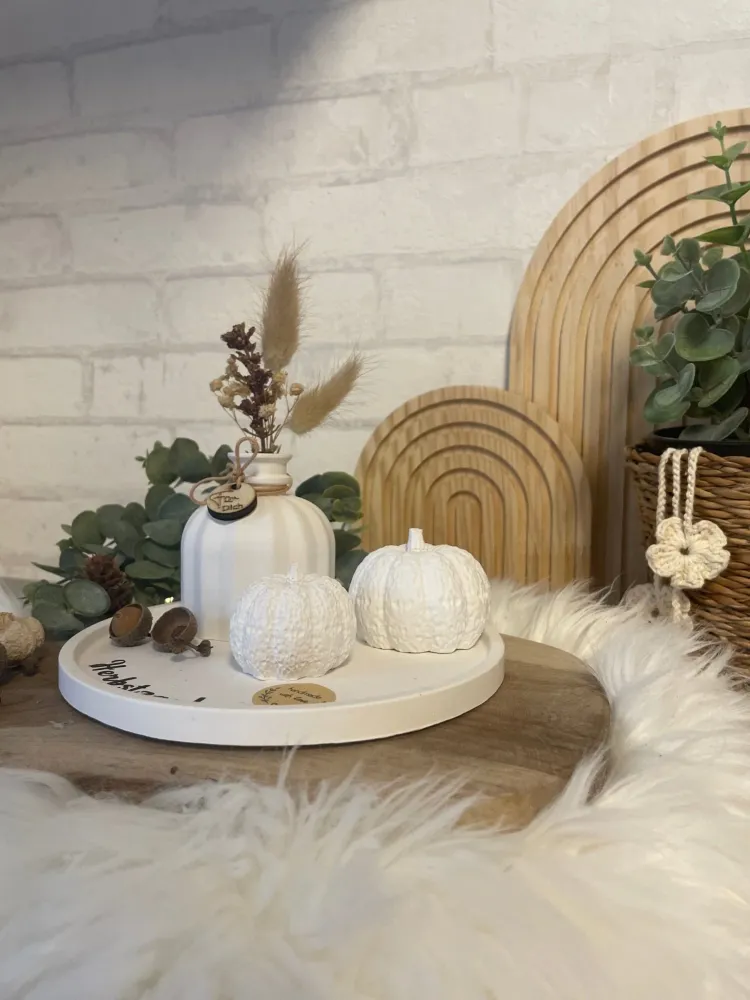 Herbstliche Deko mit Kürbissen & Trockenblumen – Handgemachtes Deko-Set