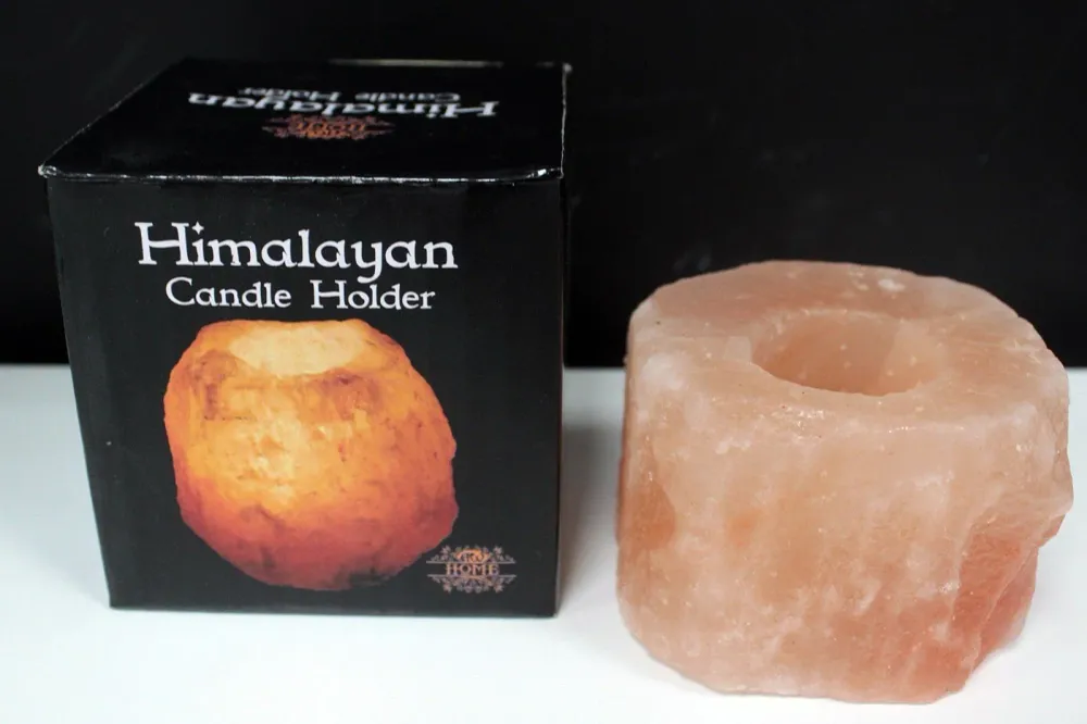 Himalaya-Salz-Kerzenhalter