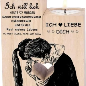 Hochzeitsgeschenke Brautpaar Herzförmiger Kerzenhalter Jahrestag Partner