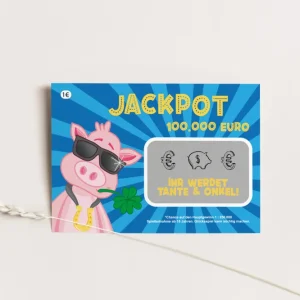 Ihr werdet Tante und Onkel Rubbellose Jackpot