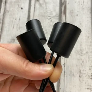 Kerzenhalter, 4er Set schwarz aus Metall