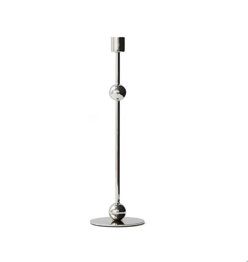Kerzenhalter Forged candle holder No.5 silver HK Living