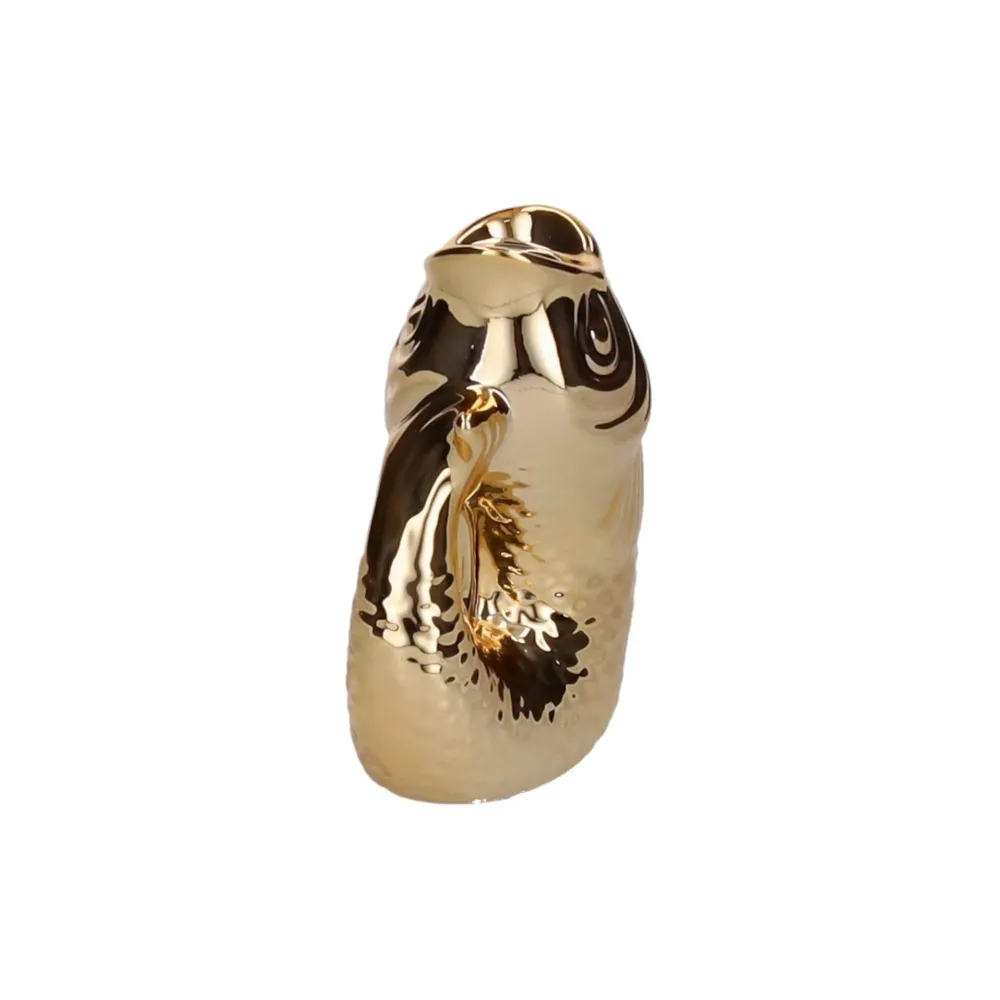 Kerzenhalter MONSIEUR CARAFON XS aus Steingut Gold