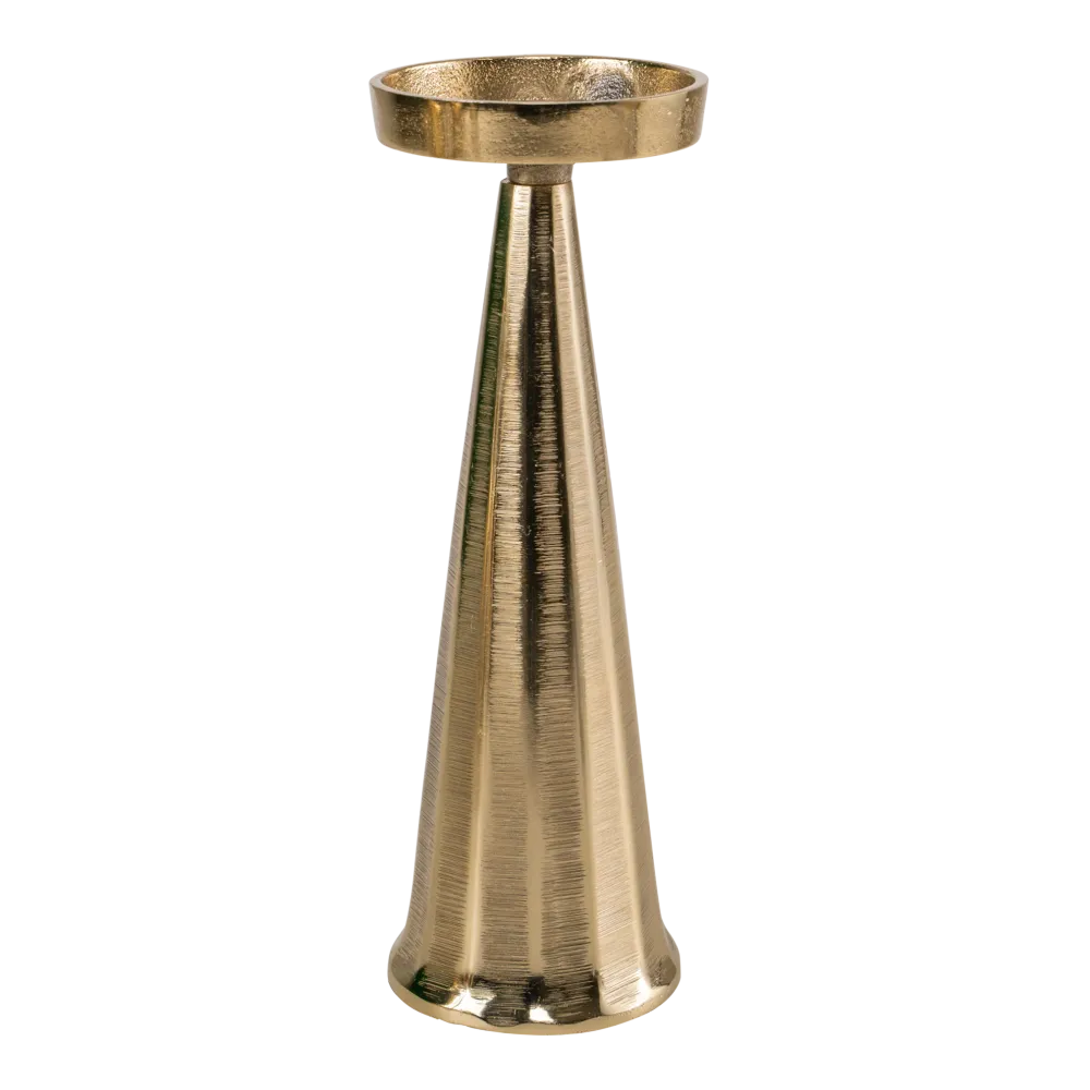 Kerzenhalter Säule aus Metall gold ø9x23cm