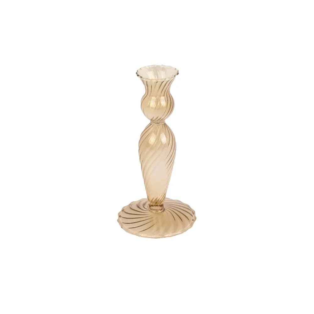 Kerzenständer - CANDLE HOLDER SWIRL PT3729SB - Sand Brown - Present Time - Wohnen
