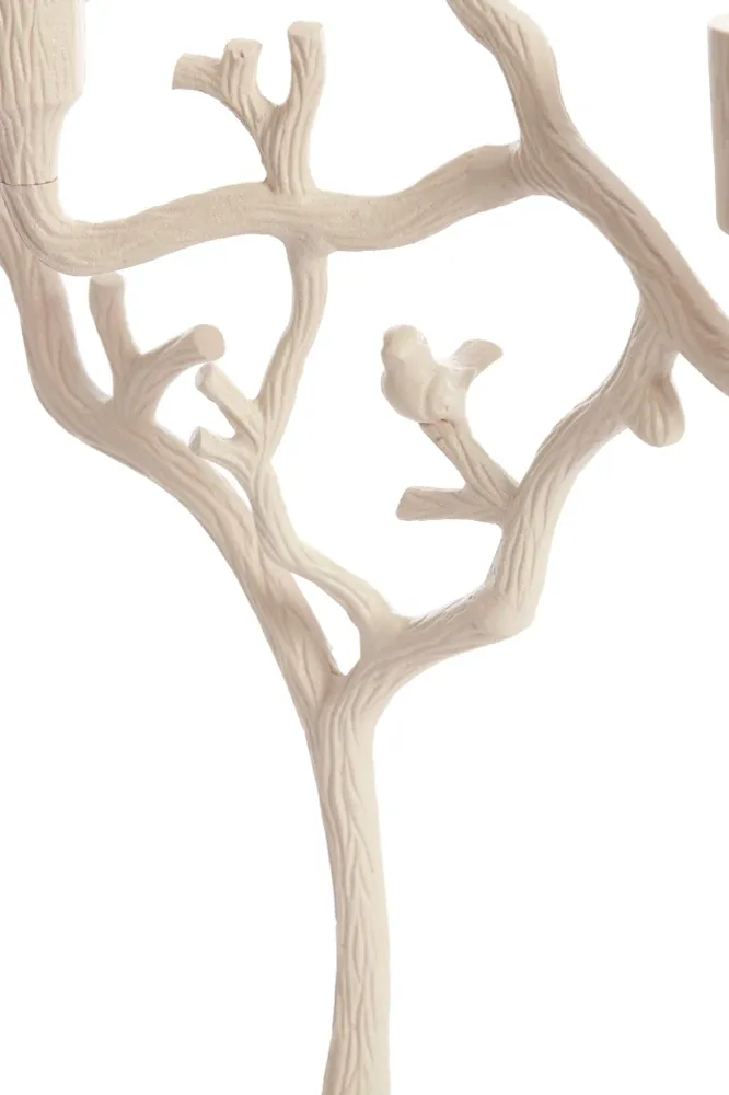 Kerzenständer JARDIA 4-Kerzen crème 35×14×47cm