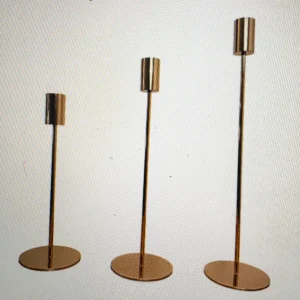 Kerzenständer 3 Set Roségold von Homexclusive
