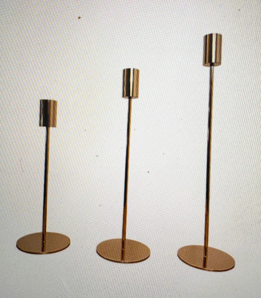 Kerzenständer 3 Set Roségold von Homexclusive