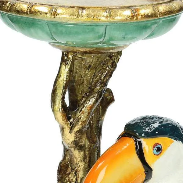 Kerzenständer Tukan – Bunter Kerzenhalter – 30 cm – Tropisches Design – Indoor & Outdoor