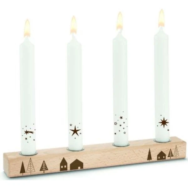 Kerzenständer für vier Kerzen (Holz)
