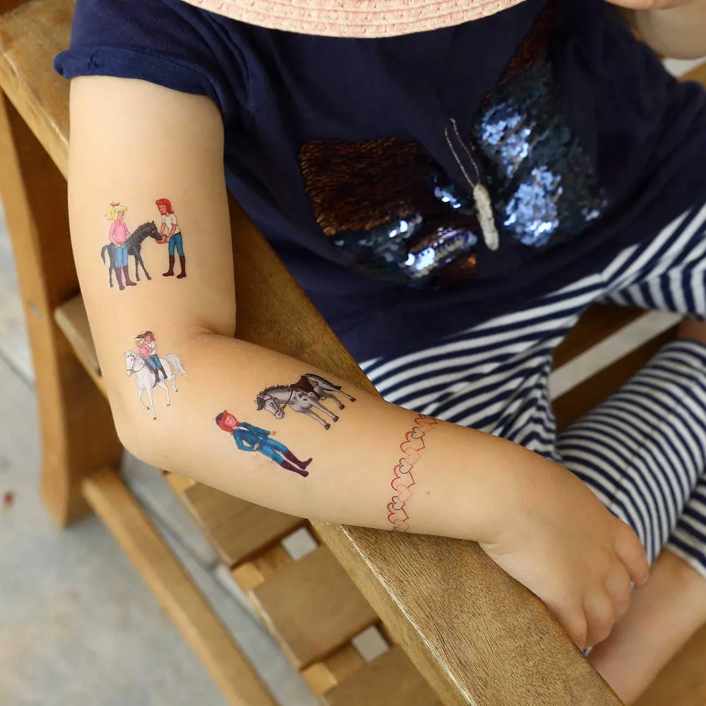 Kindertattoo Bibi und Tina