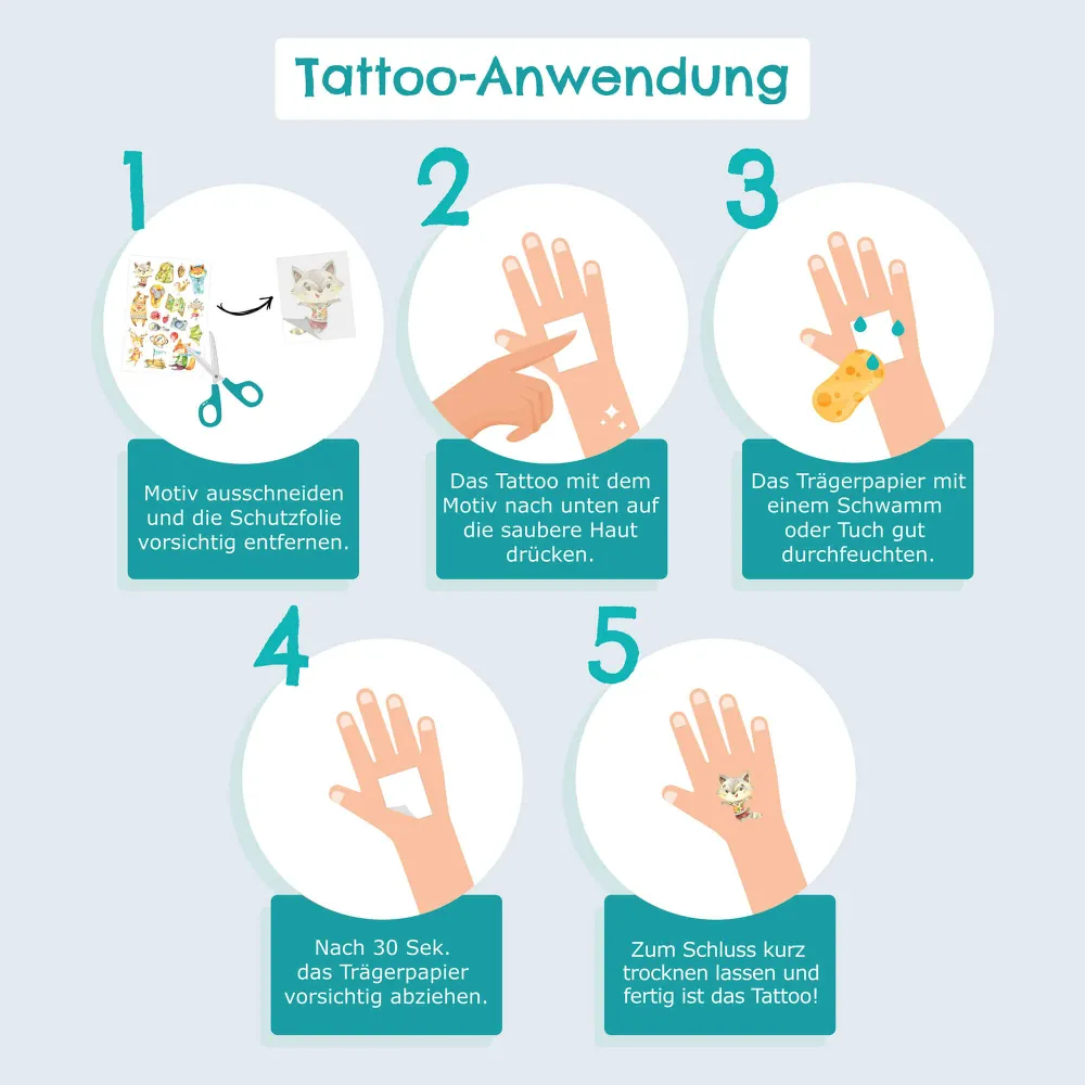 Kindertattoo Bibi und Tina