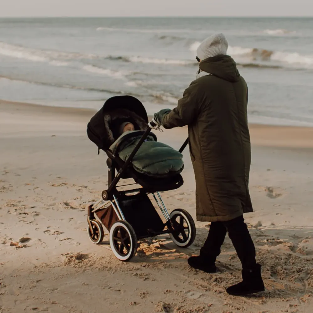 Kinderwagen Fußsack Combo mit Verlängerung, Khaki