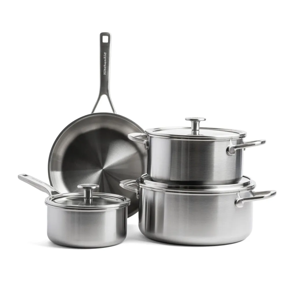 KitchenAid 7-teiliges mehrlagiges Edelstahl-Pfannenset