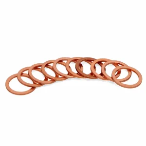 Klavierkupferdichtung Kit für Kaffeemaschine Ø22x17x1.5mm 10 Stcs.