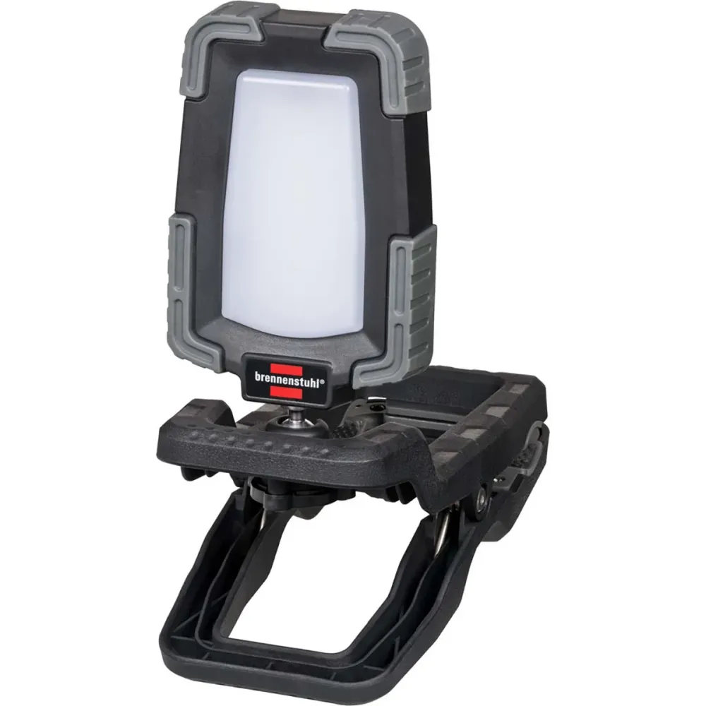Klemmbarer LED Arbeitsstrahler 1050 MA (Akku LED Arbeitsleuchte 10W, 950lm, IP65, 12h Leuchtdauer, Engineered Germany)