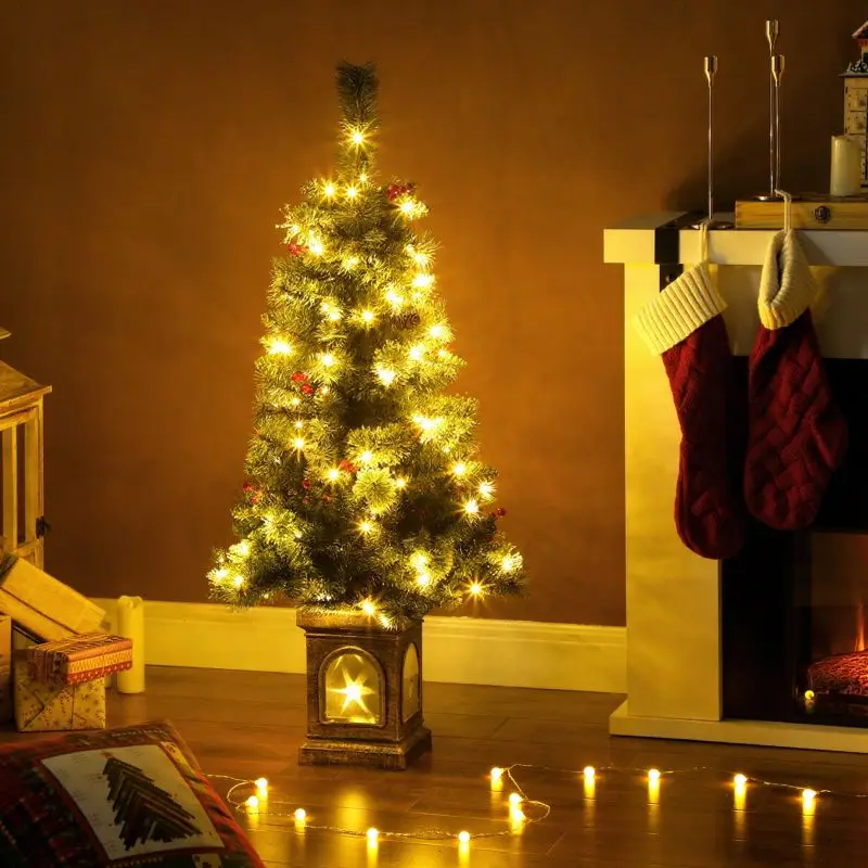 Künstlicher Weihnachtsbaum mit 100 LEDs & 8 Modi – Wohnzimmer & Party Deko