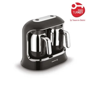 KORKMAZ KAHVEKOLIK TWIN schwarz chrom Kaffeevollautomat