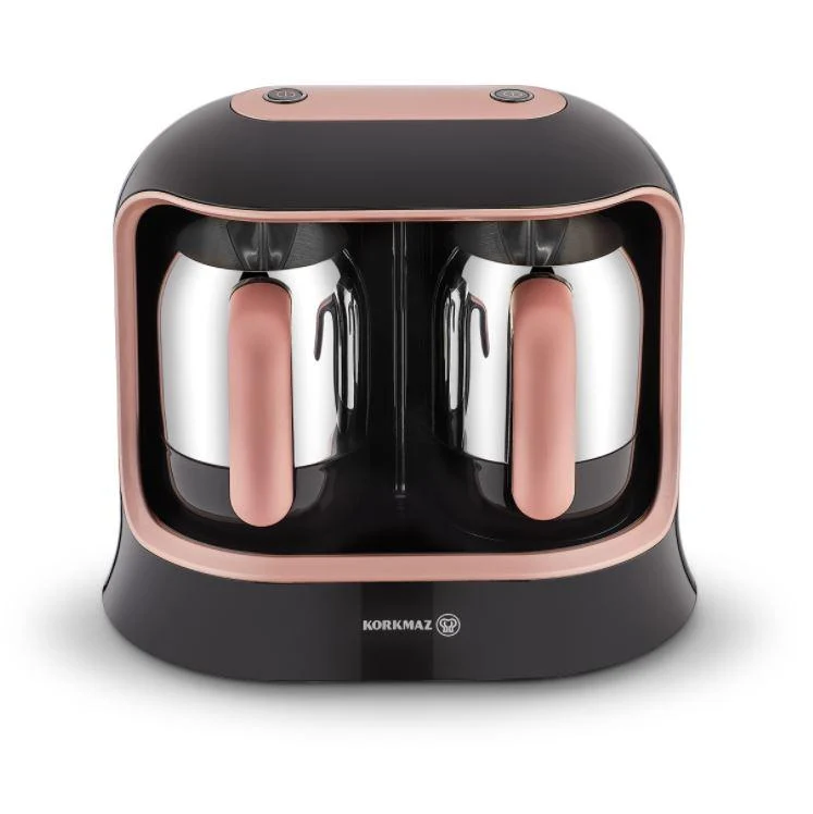 KORKMAZ KAHVEKOLIK TWIN schwarz roségold Kaffeevollautomat