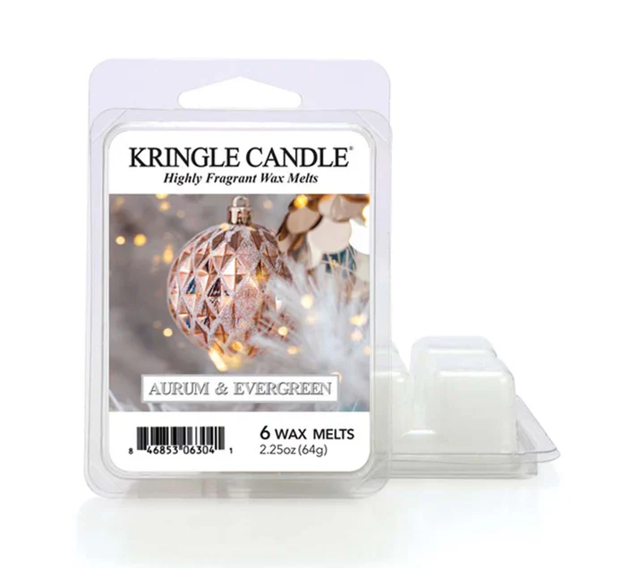 Kringle Candle - Aurum & Evergreen - Waxmelt - 64g