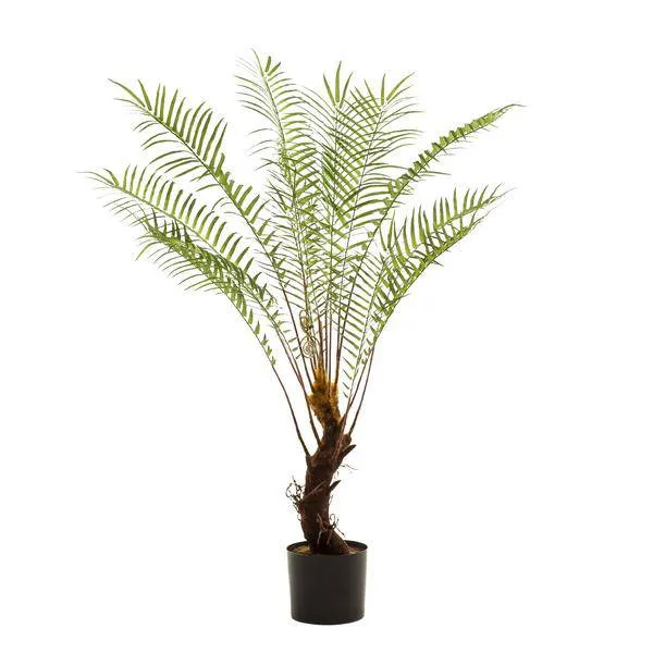 Kunstpflanze Baumfarn – künstlicher Farnbaum – ca. 125cm hoch – naturgetreue Zimmerpflanze für Wohnzimmer, Büro & Deko