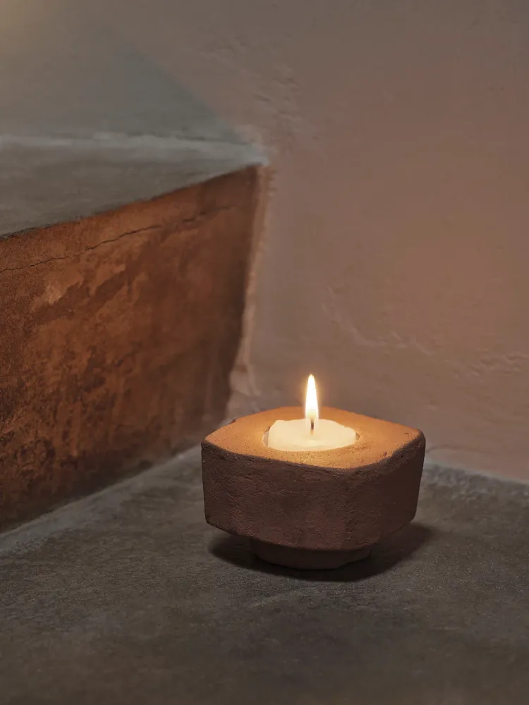 Kurinu Candle Holder - Terracotta